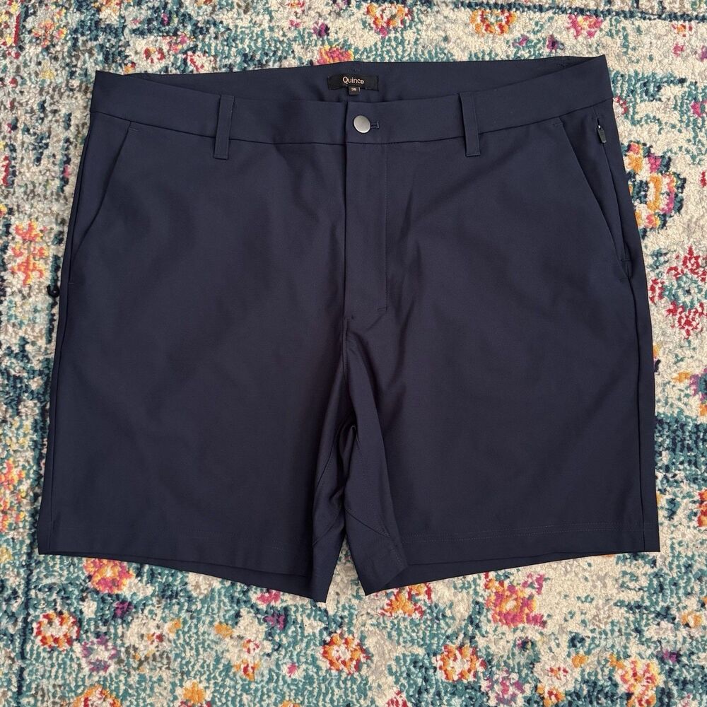 Quince Men’s Ultimate Commuter Chino Shorts Deep Navy Size 36